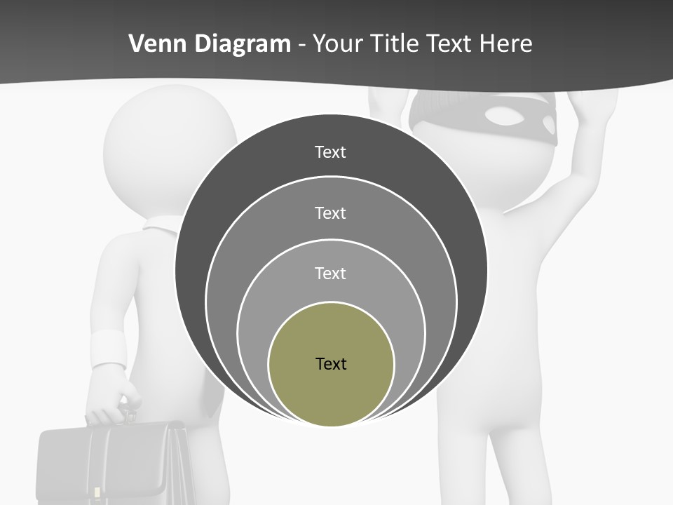 Isolated Render White PowerPoint Template
