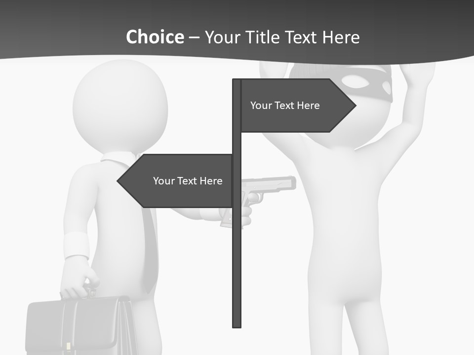 Isolated Render White PowerPoint Template