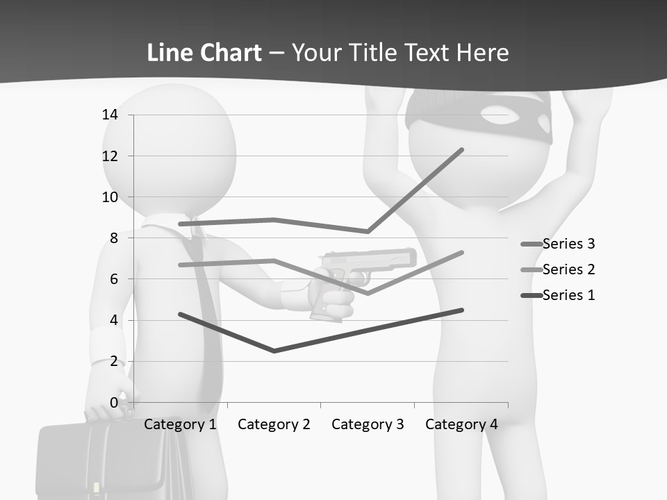 Isolated Render White PowerPoint Template