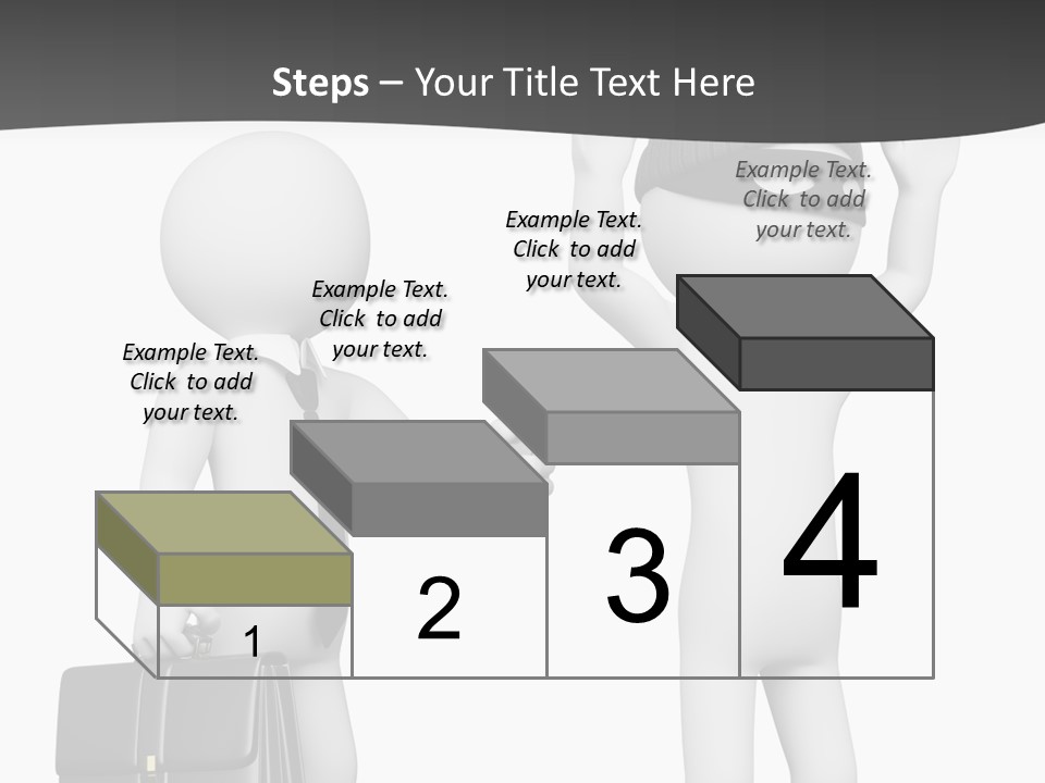Isolated Render White PowerPoint Template