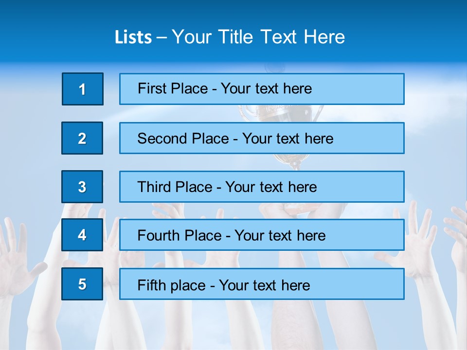 Goblet Perfection Trophy PowerPoint Template