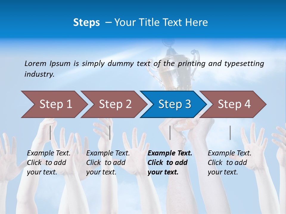 Goblet Perfection Trophy PowerPoint Template