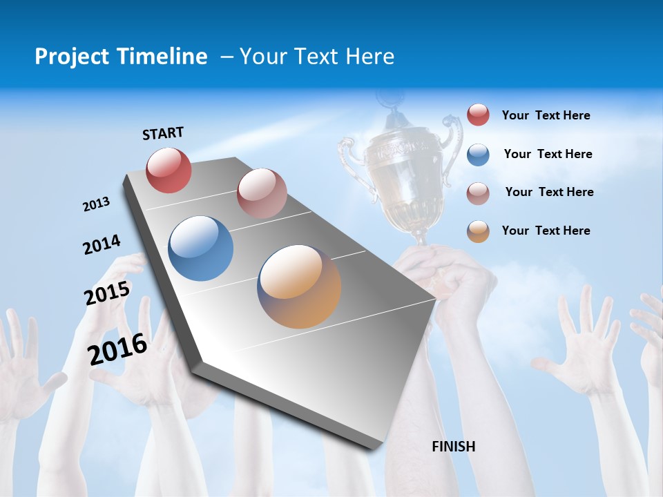 Goblet Perfection Trophy PowerPoint Template