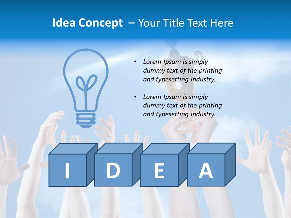 Goblet Perfection Trophy PowerPoint Template