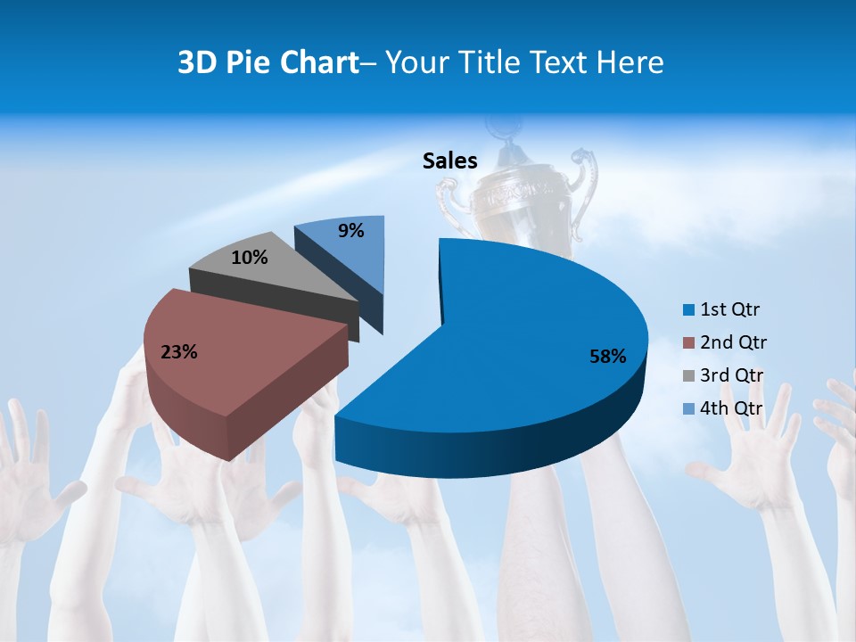 Goblet Perfection Trophy PowerPoint Template