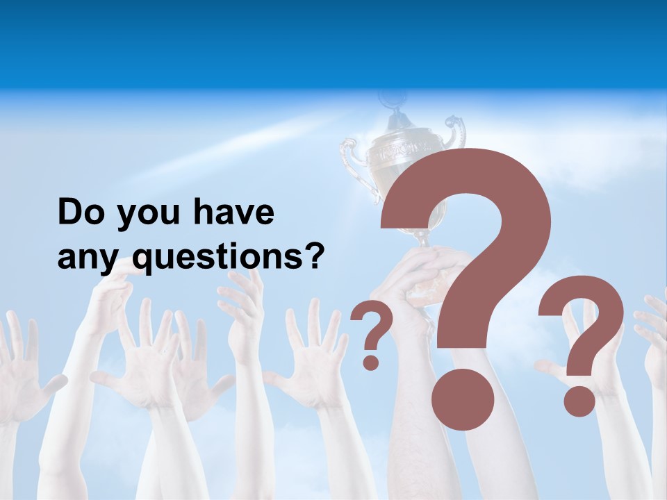 Goblet Perfection Trophy PowerPoint Template