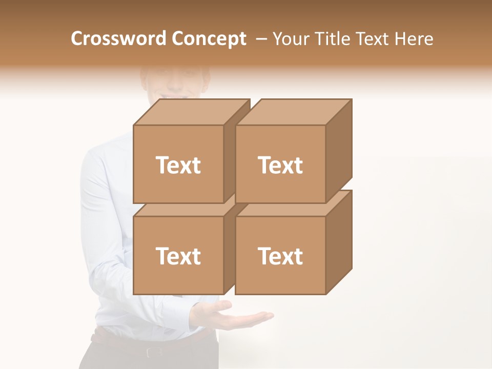 People Toothy Businessman PowerPoint Template