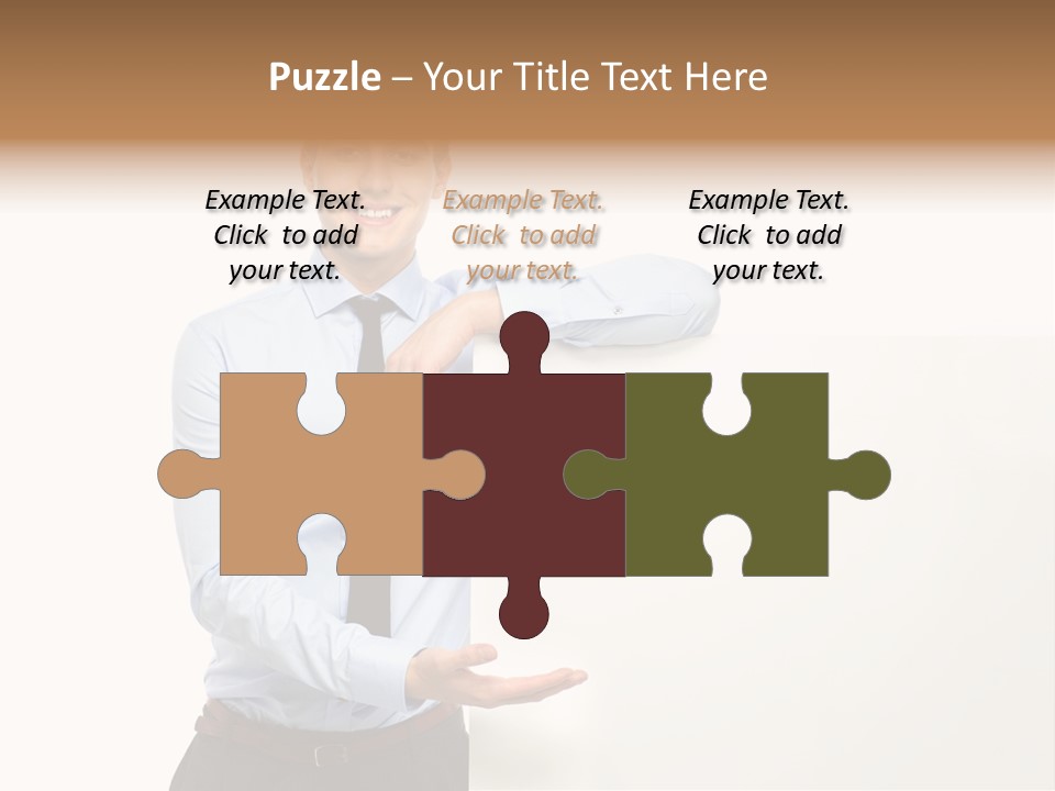 People Toothy Businessman PowerPoint Template