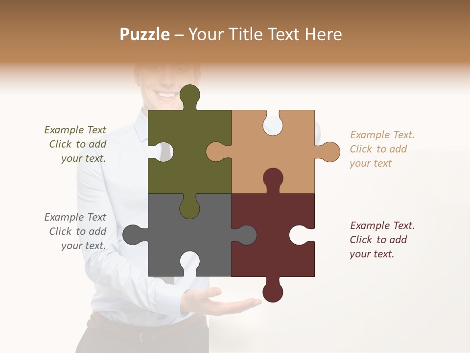 People Toothy Businessman PowerPoint Template