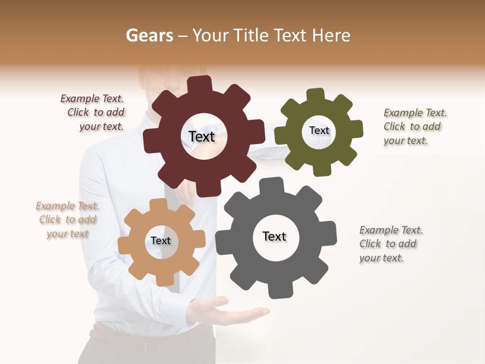 People Toothy Businessman PowerPoint Template