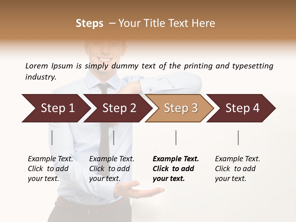 People Toothy Businessman PowerPoint Template