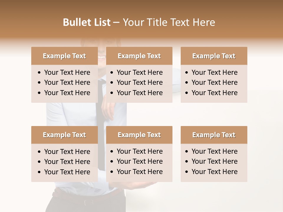 People Toothy Businessman PowerPoint Template