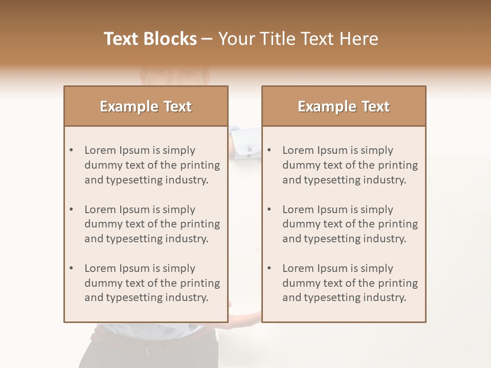 People Toothy Businessman PowerPoint Template