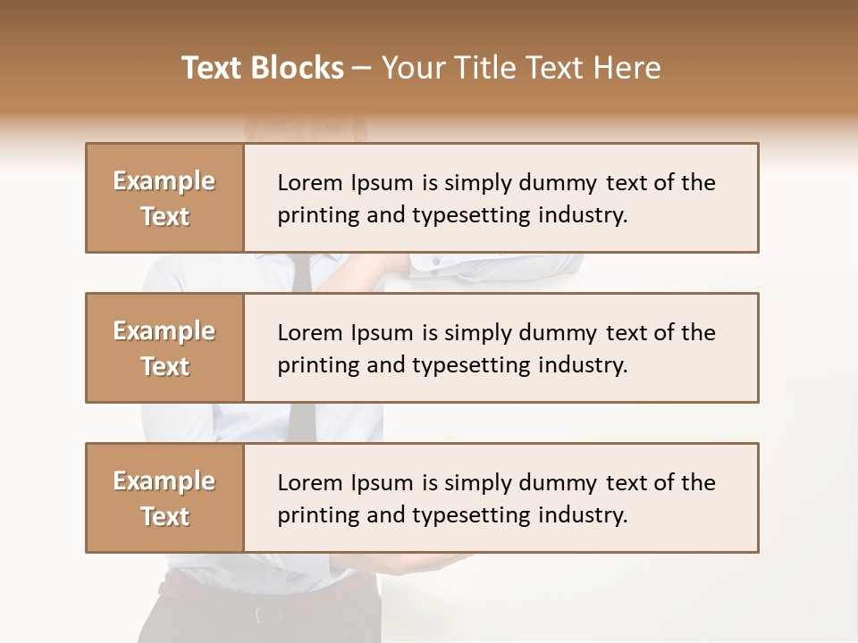 People Toothy Businessman PowerPoint Template