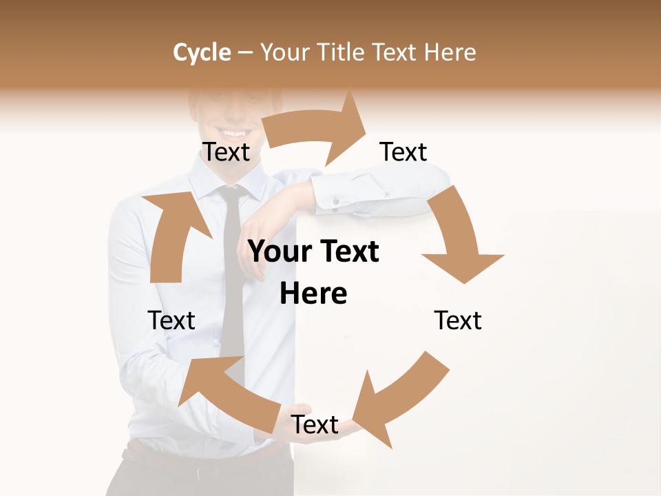 People Toothy Businessman PowerPoint Template