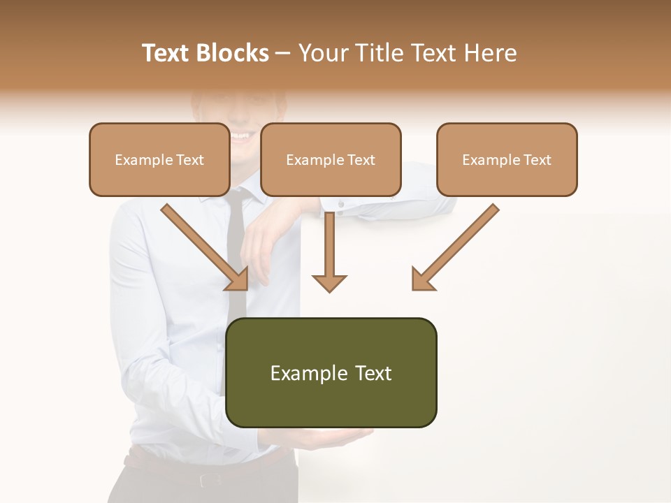 People Toothy Businessman PowerPoint Template