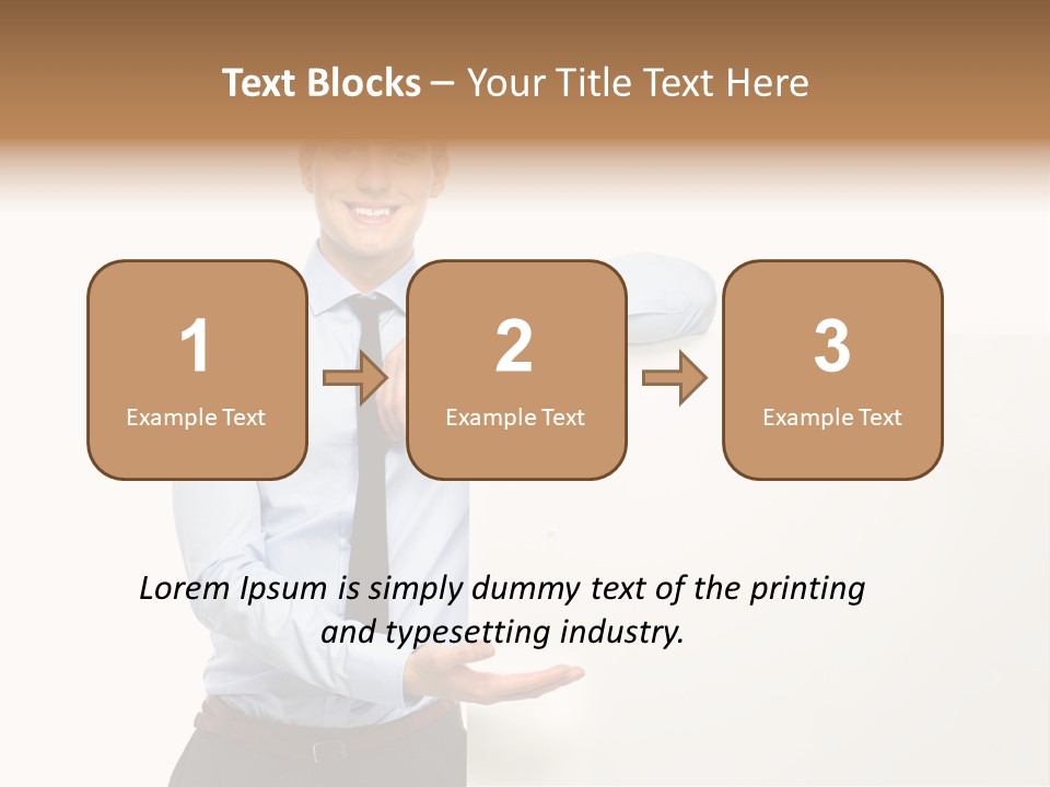 People Toothy Businessman PowerPoint Template