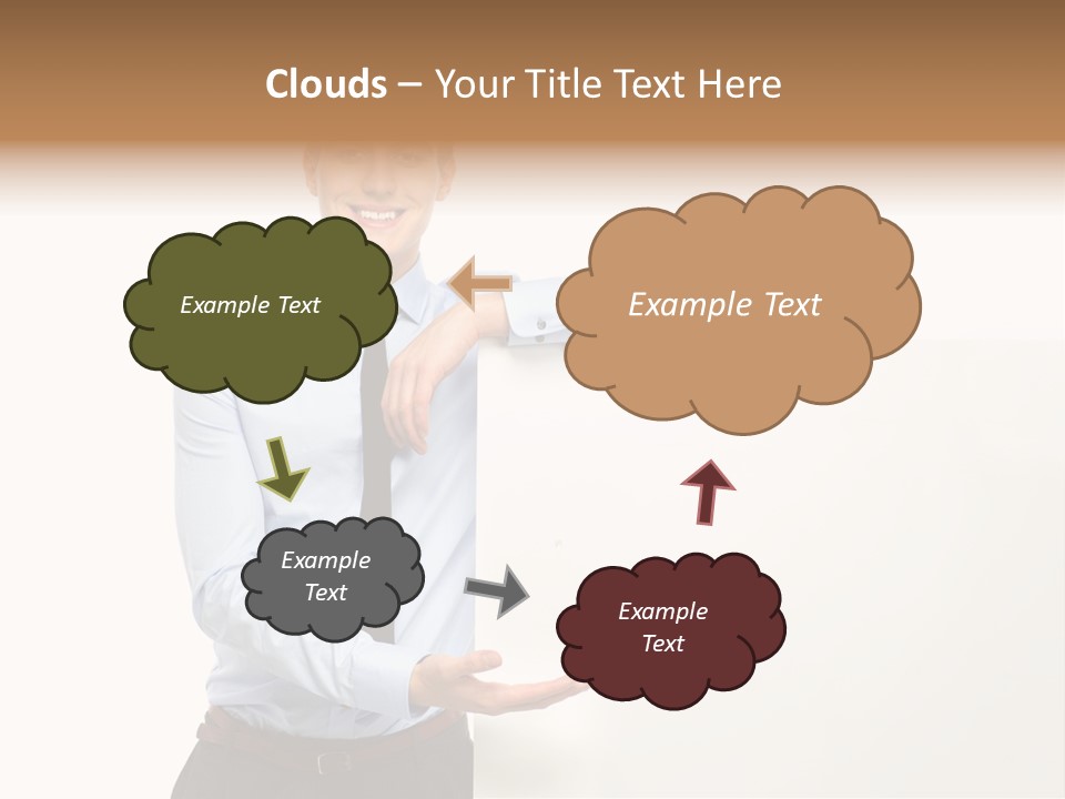 People Toothy Businessman PowerPoint Template