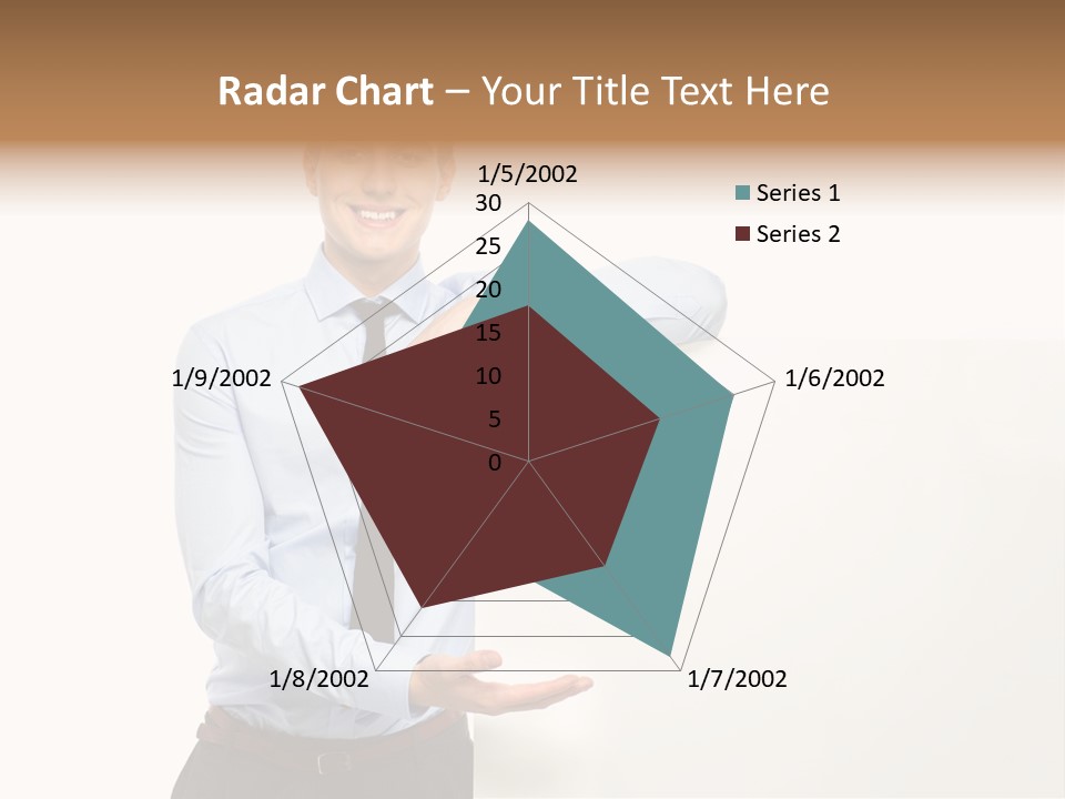 People Toothy Businessman PowerPoint Template
