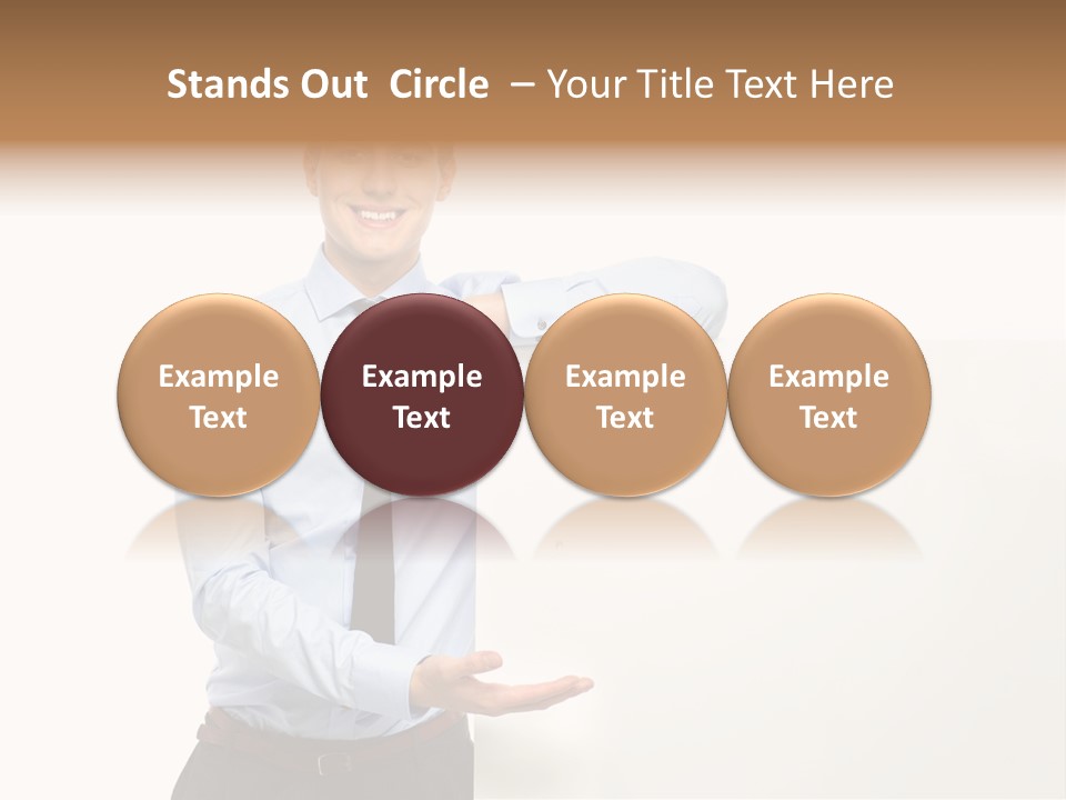 People Toothy Businessman PowerPoint Template