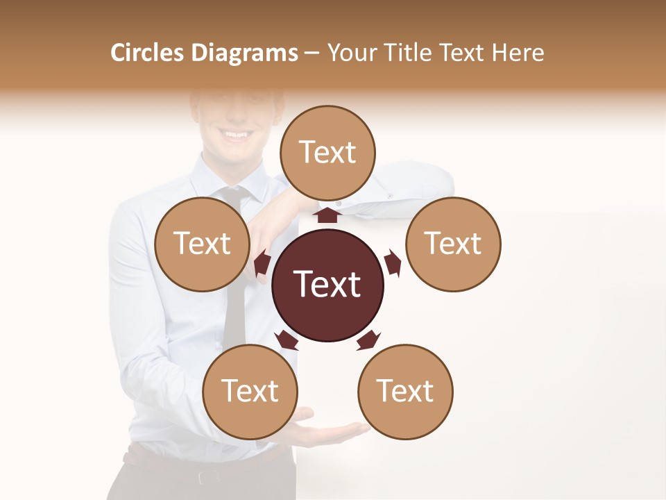 People Toothy Businessman PowerPoint Template