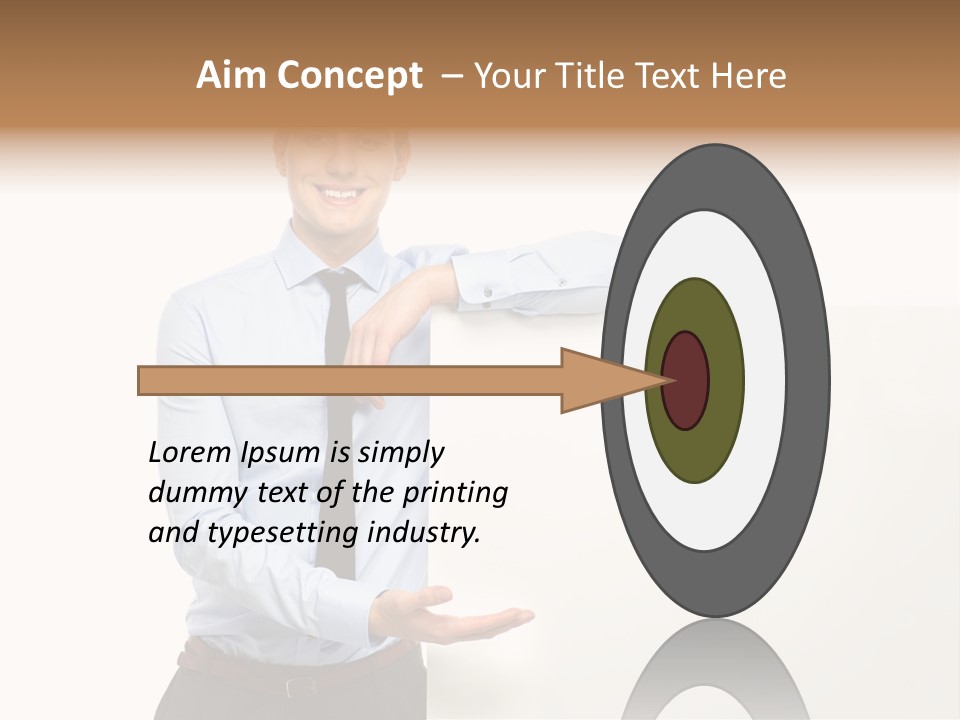 People Toothy Businessman PowerPoint Template