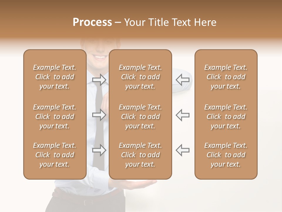 People Toothy Businessman PowerPoint Template