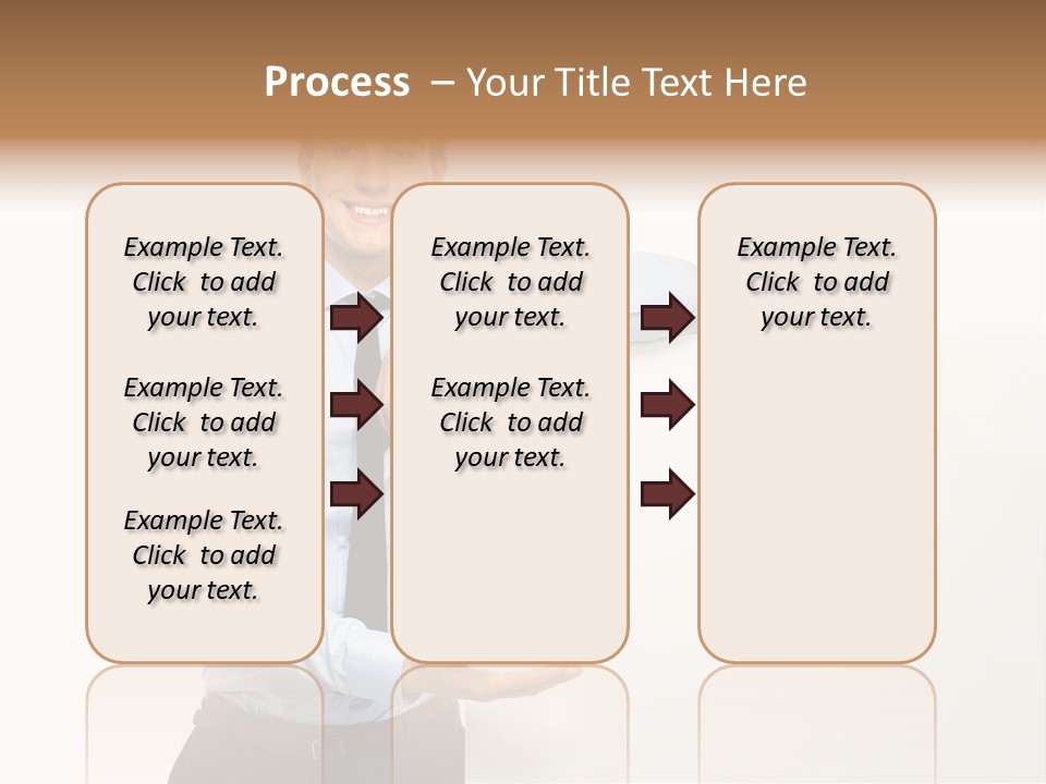 People Toothy Businessman PowerPoint Template