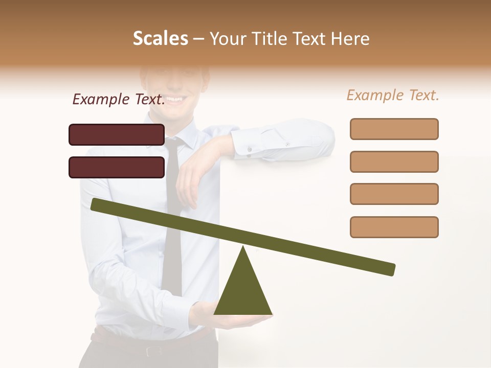 People Toothy Businessman PowerPoint Template