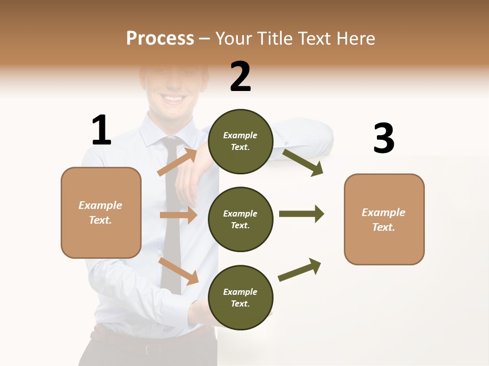 People Toothy Businessman PowerPoint Template