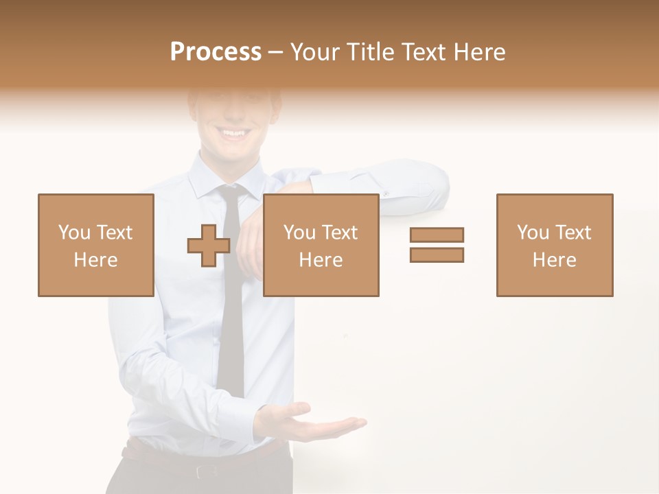 People Toothy Businessman PowerPoint Template