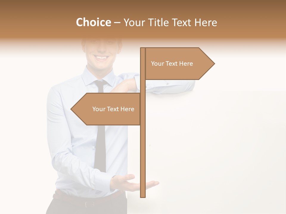 People Toothy Businessman PowerPoint Template