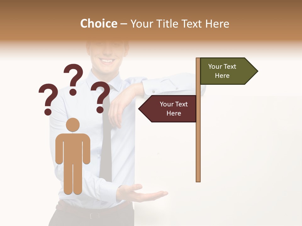 People Toothy Businessman PowerPoint Template