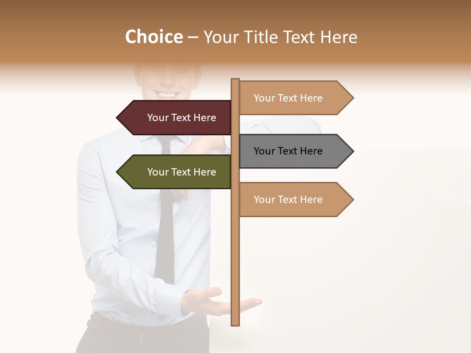 People Toothy Businessman PowerPoint Template