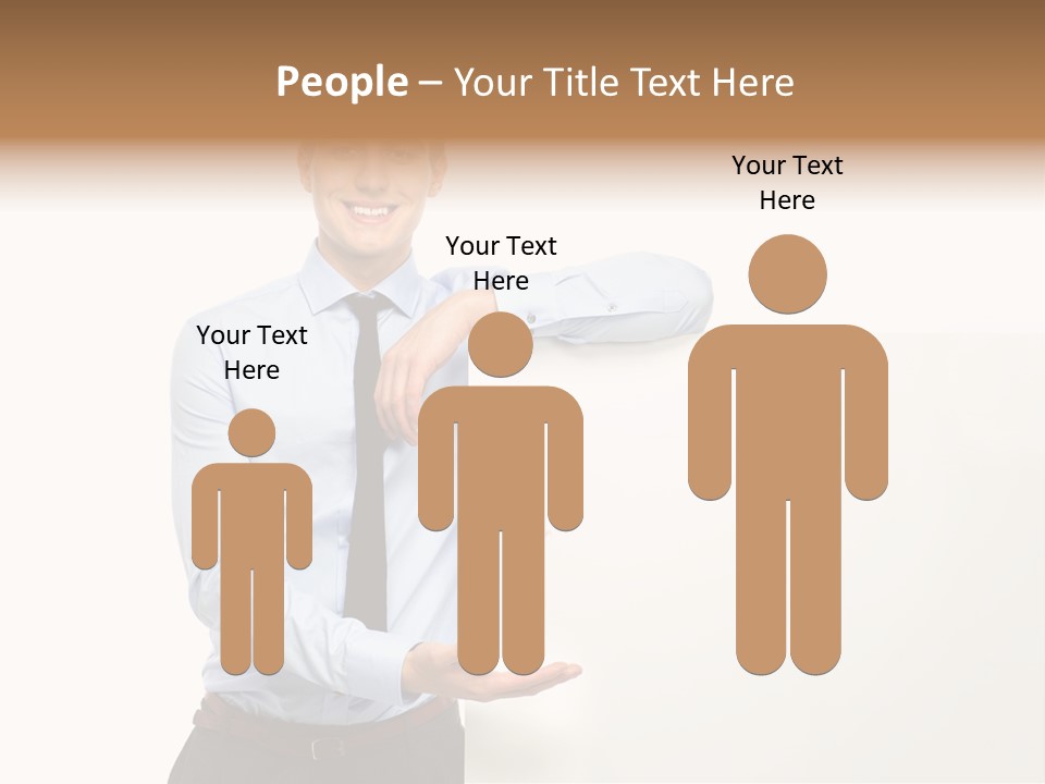 People Toothy Businessman PowerPoint Template