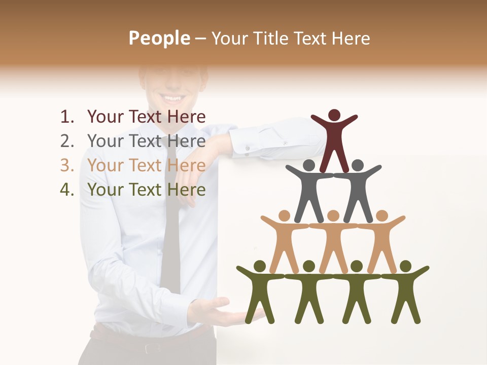 People Toothy Businessman PowerPoint Template