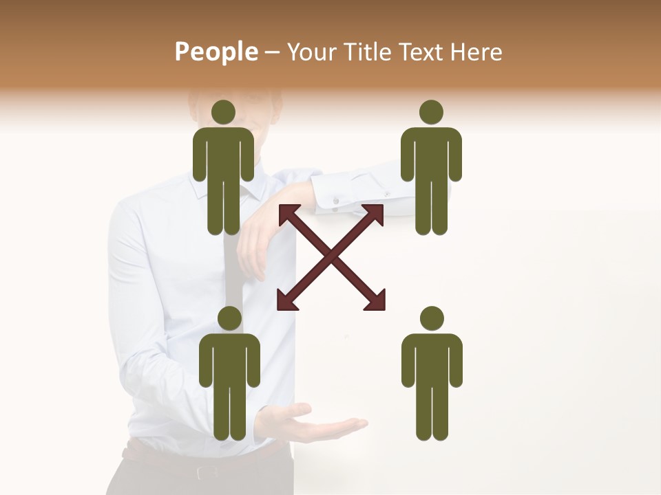 People Toothy Businessman PowerPoint Template