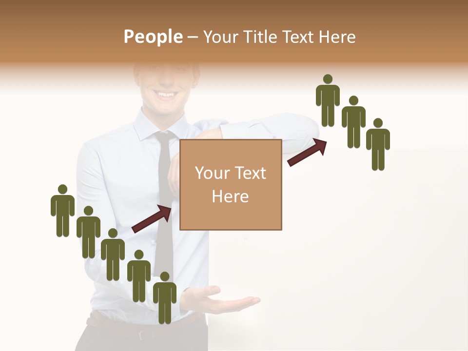 People Toothy Businessman PowerPoint Template