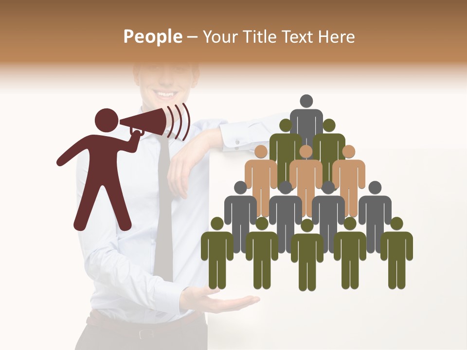 People Toothy Businessman PowerPoint Template