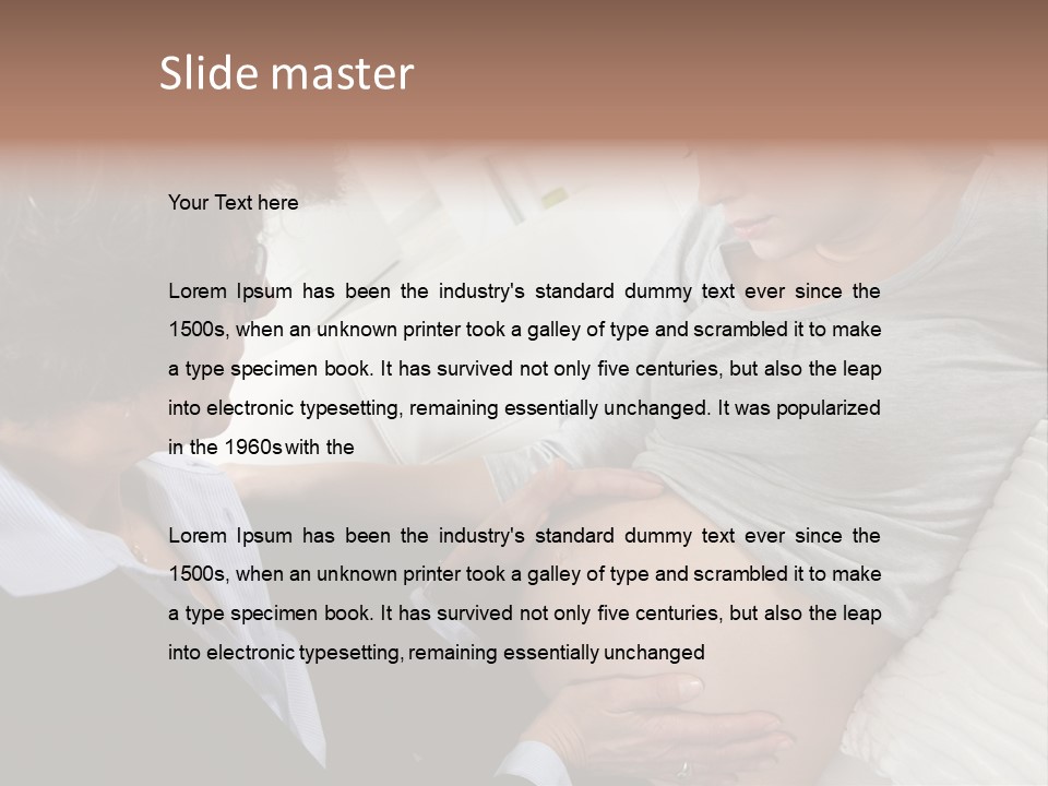 Check Up Delivery Caucasians PowerPoint Template