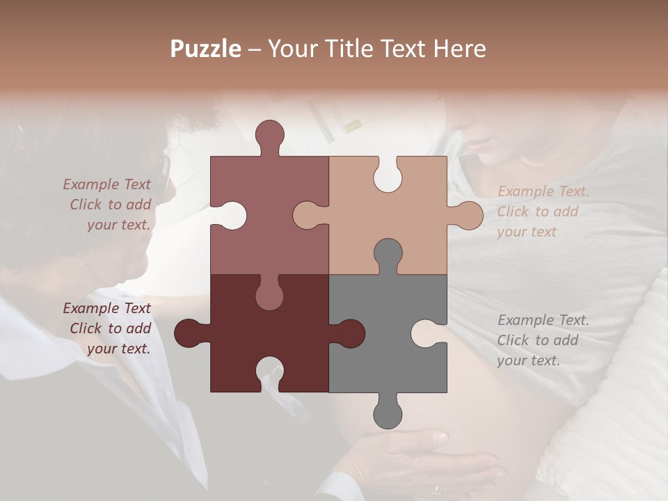 Check Up Delivery Caucasians PowerPoint Template