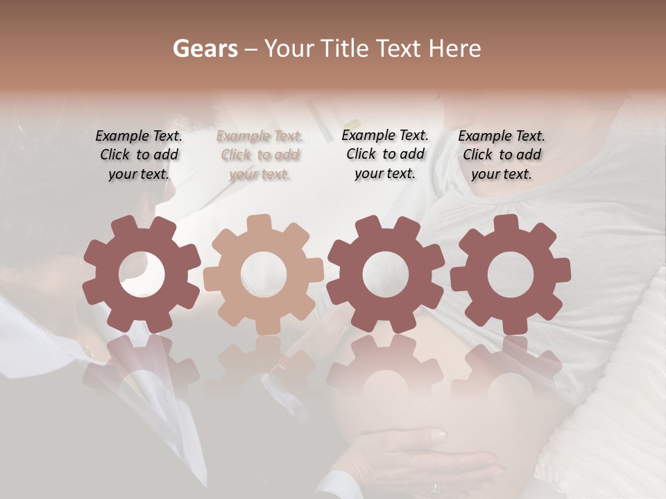 Check Up Delivery Caucasians PowerPoint Template