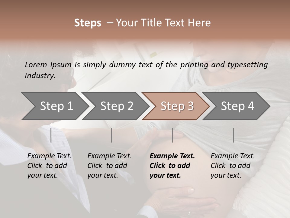 Check Up Delivery Caucasians PowerPoint Template