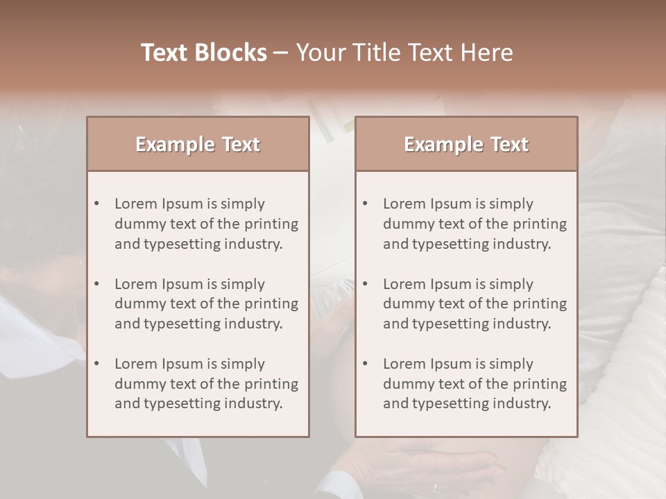 Check Up Delivery Caucasians PowerPoint Template
