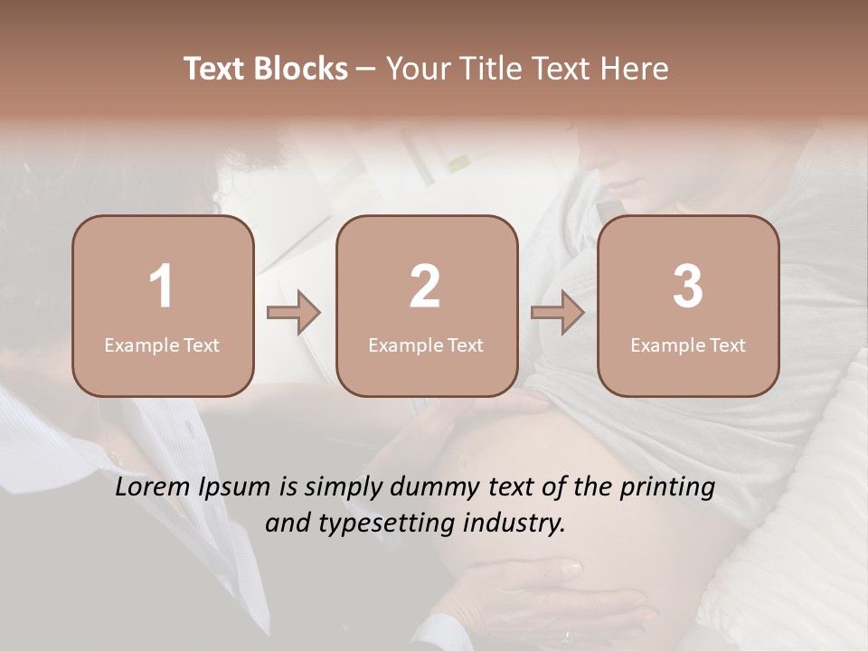 Check Up Delivery Caucasians PowerPoint Template