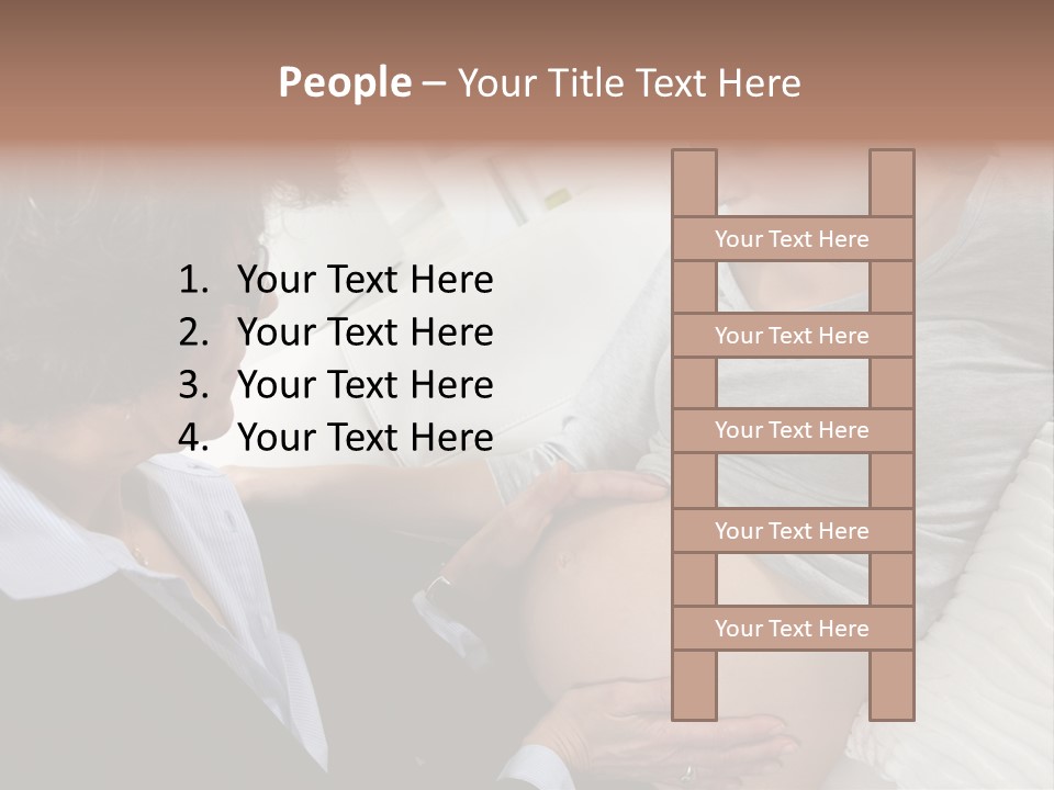 Check Up Delivery Caucasians PowerPoint Template