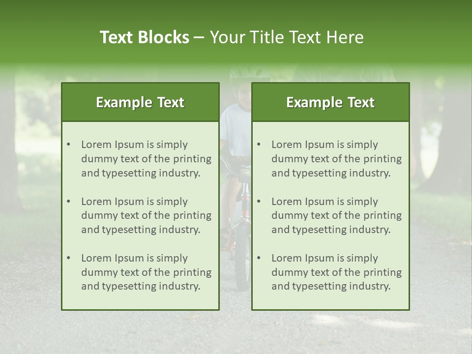 Safety Together Outside PowerPoint Template
