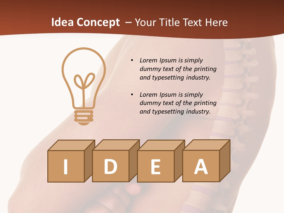 Sideways Pangs Bone PowerPoint Template