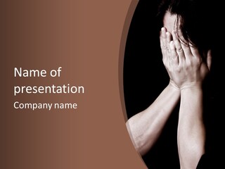 Sadness Abuse Crazy PowerPoint Template