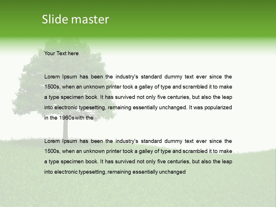 Meadow Sunlight One PowerPoint Template